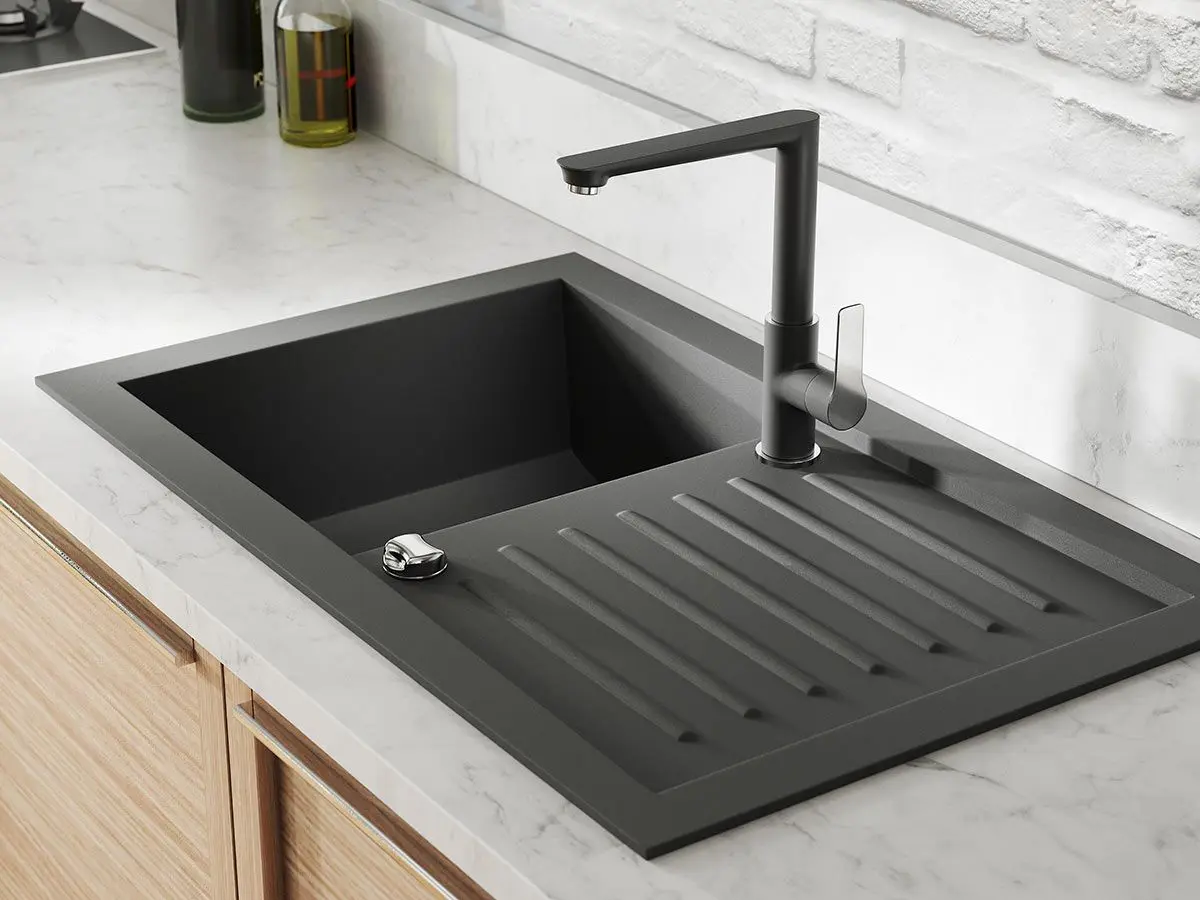 Смеситель для мойки Ferro Adore BDR4BLC (Black/Chrome)