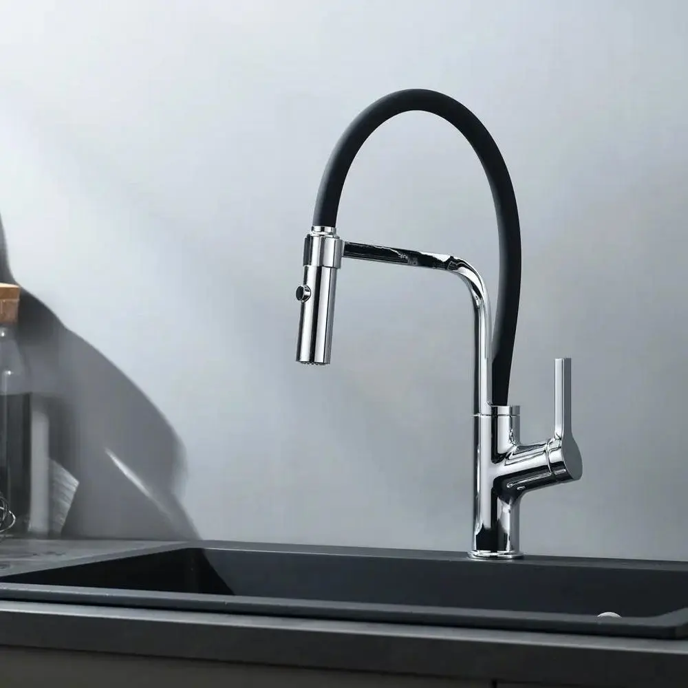 Baterie pentru chiuveta Sandonna Andra (Black/Chrome)