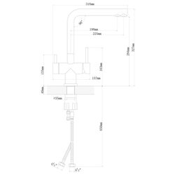 Baterie pentru chiuveta Florentina Ares FL (Beige) Thumb