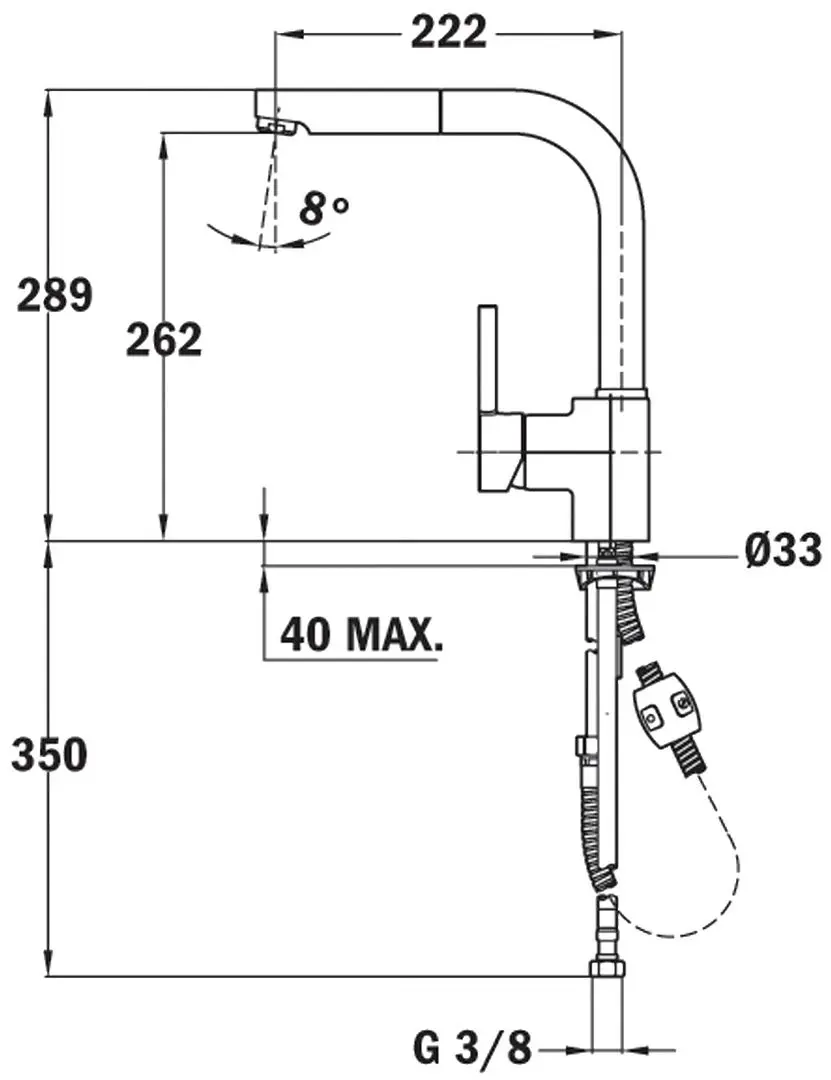 Baterie pentru chiuveta Teka ARK 938 (Chrome)