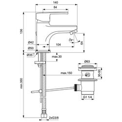 Baterie pentru lavoar Ideal Standart IdealStream B1262AA (Chrome) Thumb