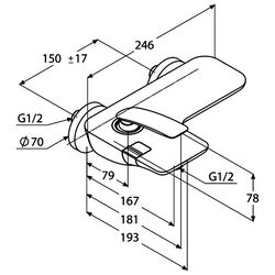 Смеситель Kludi Balance 524450575 (ванна) Thumb