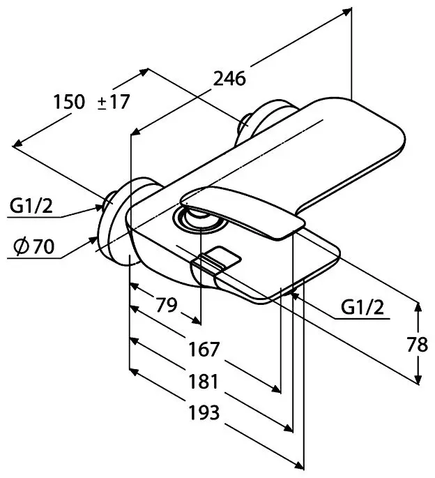 Смеситель Kludi Balance 524450575 (ванна) - 2