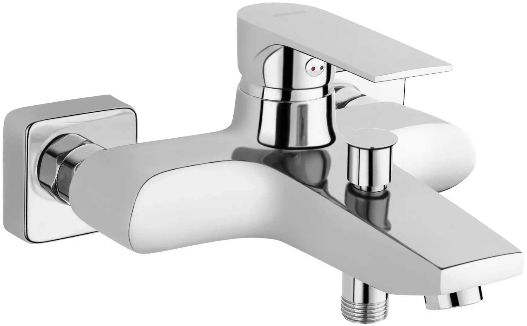 Смеситель для ванны и душа Ferro Algeo Square BAQ1 (Chrome)