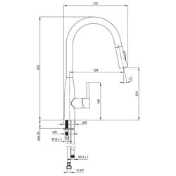 Baterie pentru bucatarie Deante Lukrecja BDH-B720 (Black) Thumb