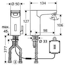 Baterie pentru lavoar Schell Celis E 012290699 (Chrome) Thumb