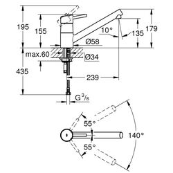 Смеситель для мойки Grohe Concetto 32659001 (Chrome) Thumb