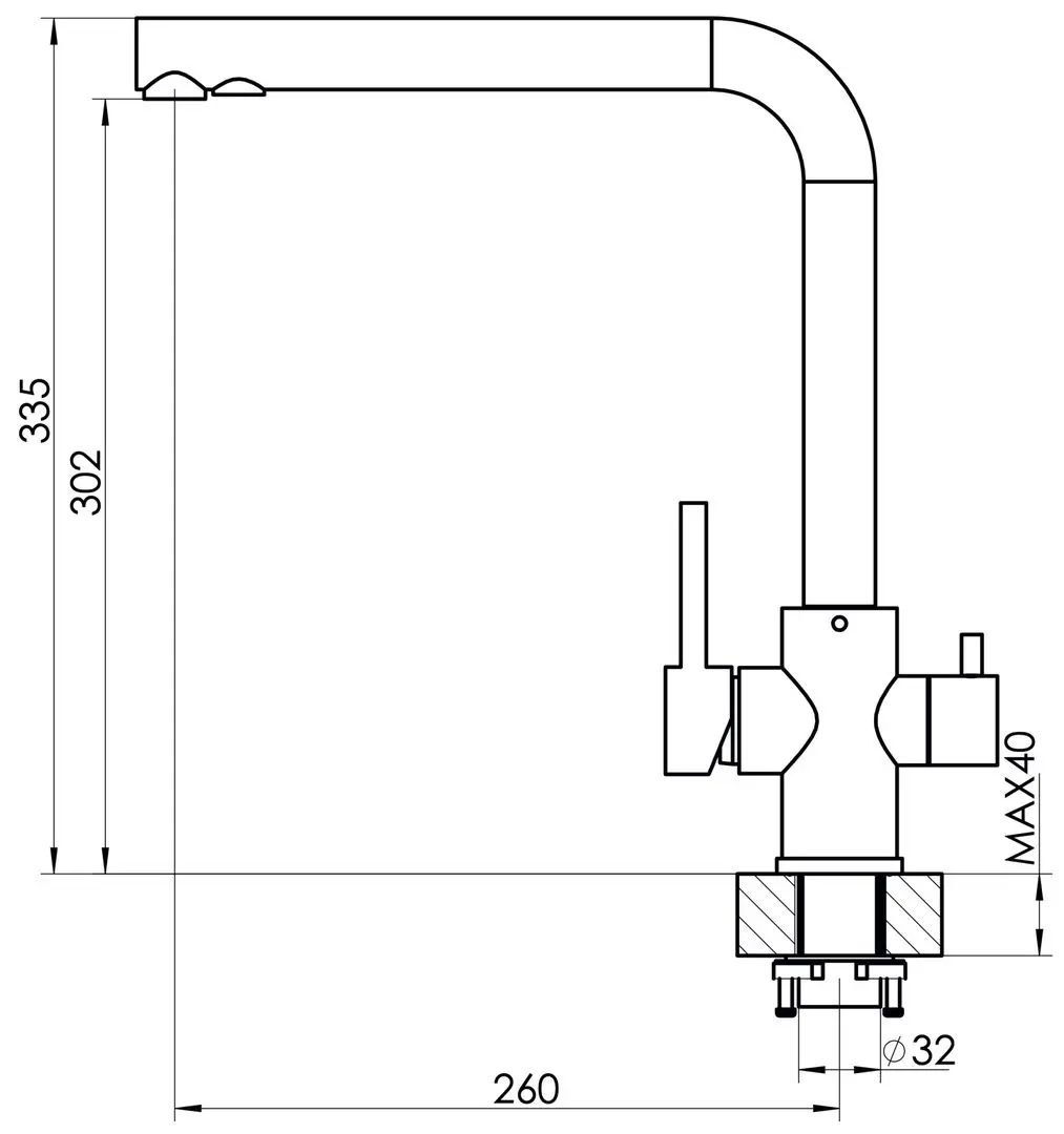 Смеситель для мойки Dr.Gans Accent (Black)
