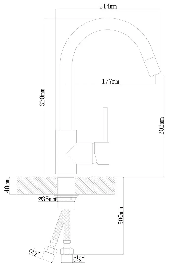 Смеситель для мойки Dr.Gans Solo (Dune) - 2