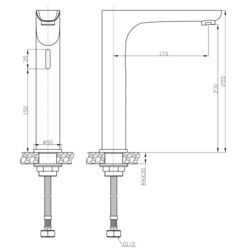 Robinet pentru lavoar Creavit ES6500 (Chrome) Thumb