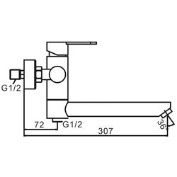 Baterie pentru cada si dus Frap F32801 (Satin) Thumb