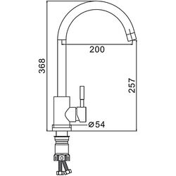 Смеситель для мойки Frap F40899-4 (Black) Thumb