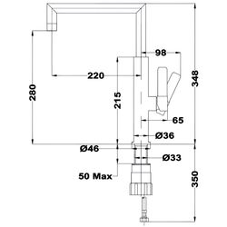 Baterie pentru chiuveta Teka Total FOT 990 (Chrome) Thumb
