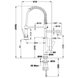 Baterie pentru chiuveta Teka Fot 999 (Chrome) Thumb