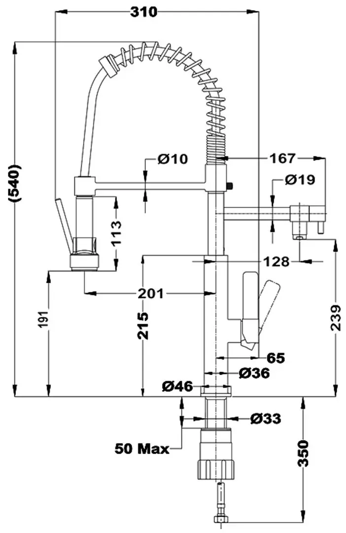 Baterie pentru chiuveta Teka Fot 999 (Chrome) - 3