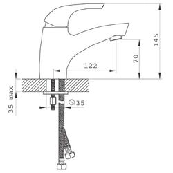 Смеситель для умывальника Ferro Genova VerdeLine BGE2VL (Chrome) Thumb