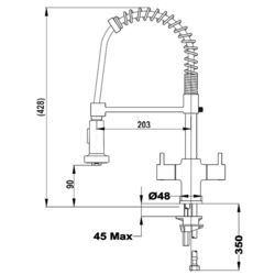 Baterie pentru chiuveta Teka Maestro GO 939 (Chrome) Thumb