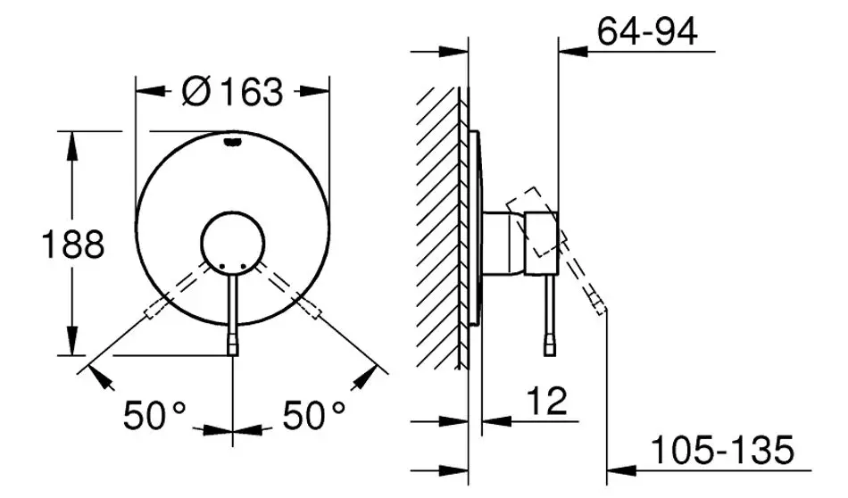 Смеситель для душа Grohe Essence 19286001 (Chrome) - 3