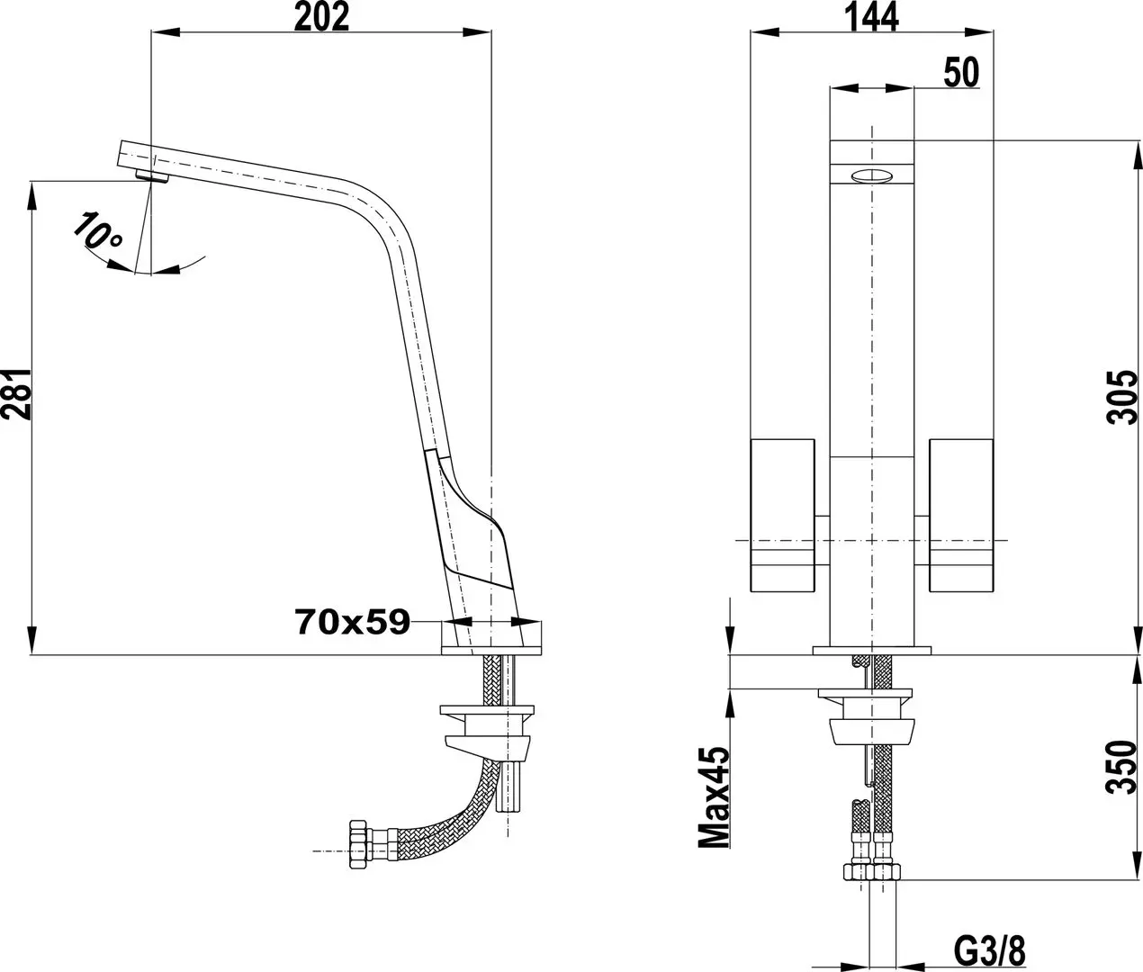 Baterie pentru chiuveta Teka Total ICT 915 (Titanium) - 4