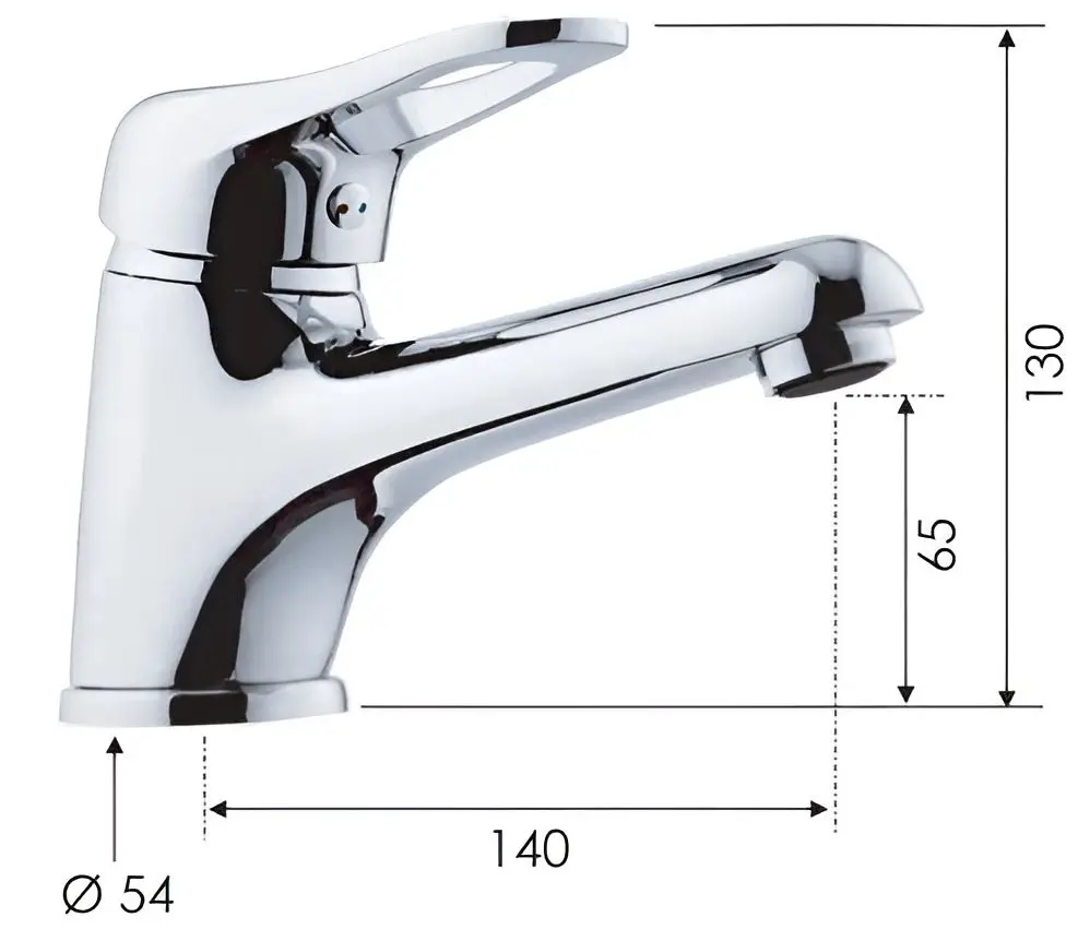 Baterie pentru lavoar Remer Kiss K11L (Chrome) - 2