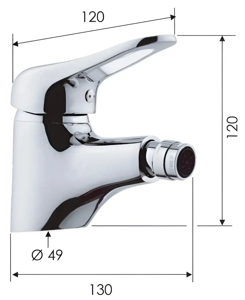 Baterie pentru bideu Remer Kiss K21 (Chrome) - 2