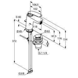 Смеситель Kludi Balance 522160575 (биде) Thumb