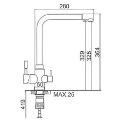 Baterie pentru chiuveta Marrbaxx G006Q2 (Glossy Beige) Thumb