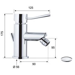 Baterie pentru bideu Remer Minimal N20 CS (Chrome) Thumb