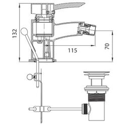 Baterie pentru bide Ferro Modena BTM6 (Chrome) Thumb