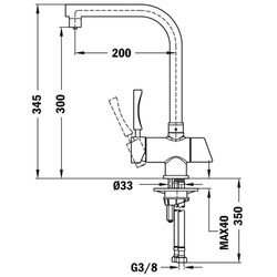 Baterie pentru chiuveta Teka Total OS 206 (Chrome) Thumb