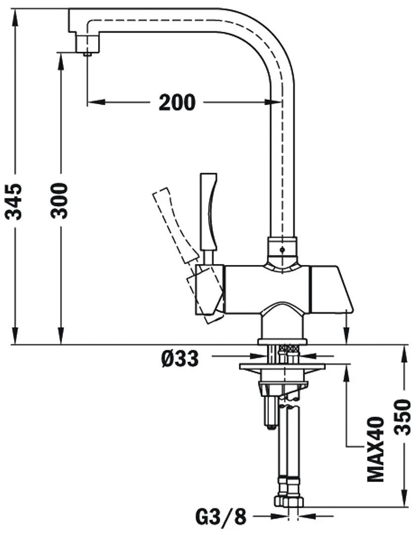 Baterie pentru chiuveta Teka Total OS 206 (Chrome) - 3