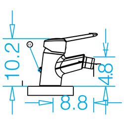 Baterie pentru bideu Gravena Polo P7005 (Chrome) Thumb