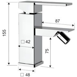 Baterie pentru bideu Remer Qubika Q21 (Chrome) Thumb
