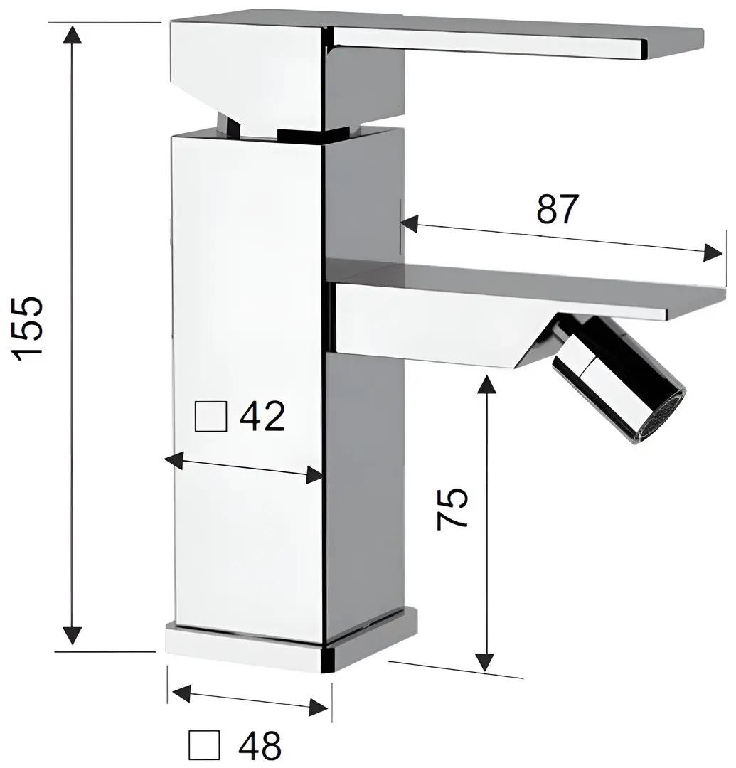Baterie pentru bideu Remer Qubika Q21 (Chrome) - 2