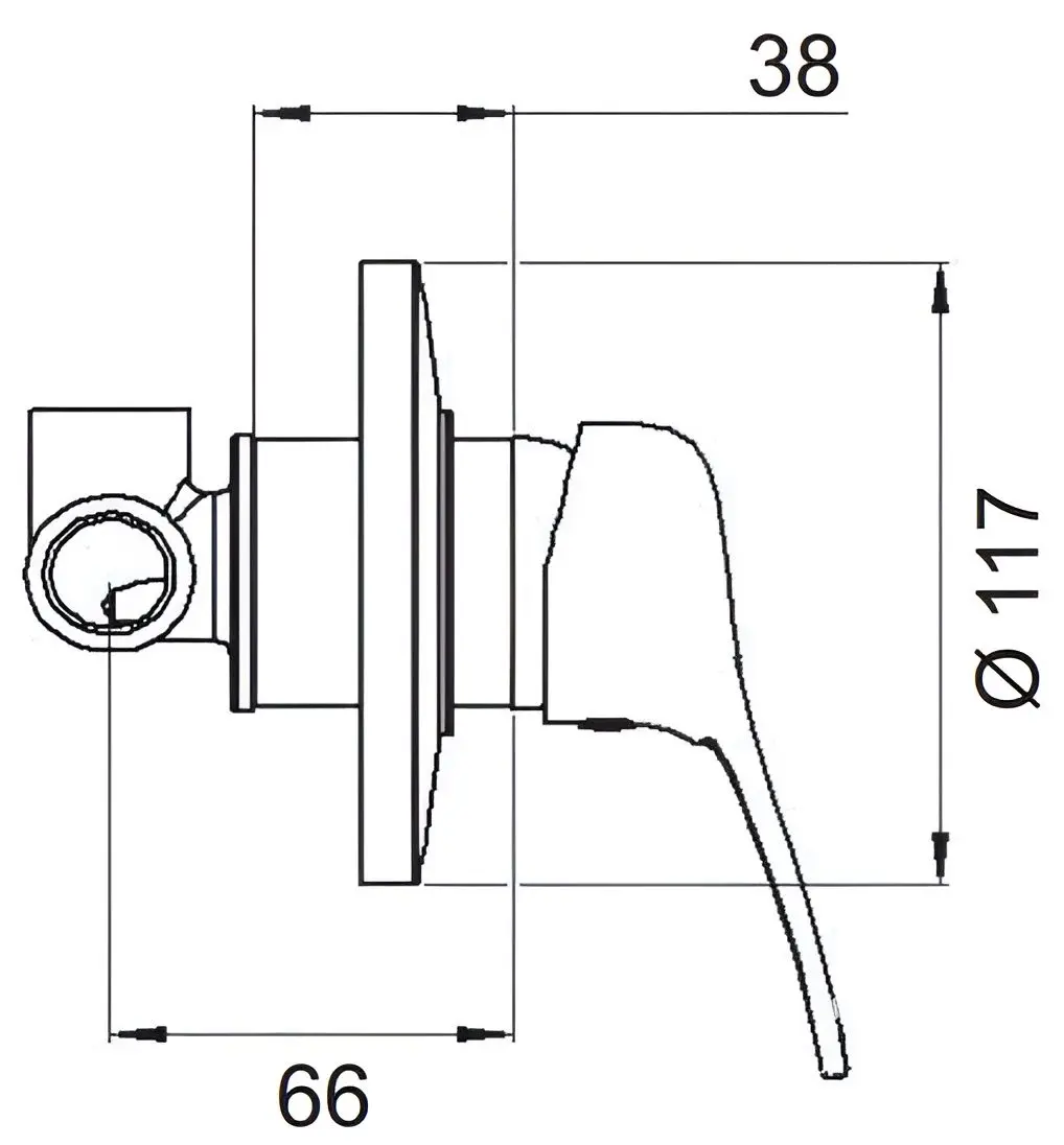 Baterie pentru baie Remer Remix R30 (Chrome) - 2