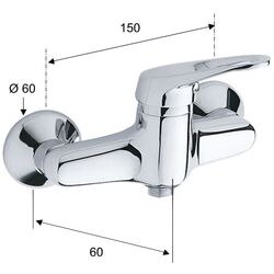 Baterie pentru dus Remer Remix R31 (Chrome) Thumb