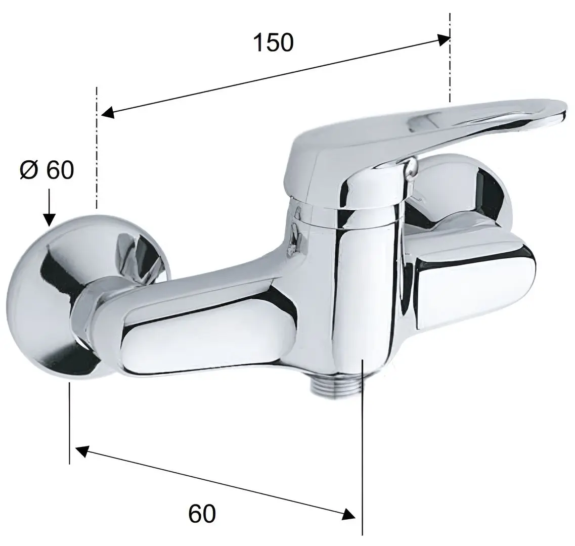 Baterie pentru dus Remer Remix R31 (Chrome) - 2