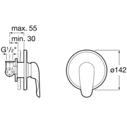 Baterie Roca Monojet-N 5A2239C00 (cada/dus) Thumb