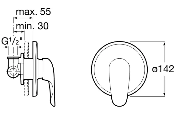 Baterie Roca Monojet-N 5A2239C00 (cada/dus) - 2