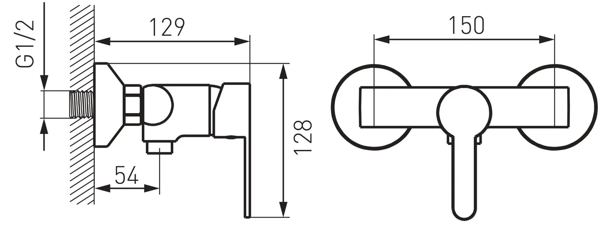 Baterie pentru dus Ferro Savio BSV7 (Chrome)