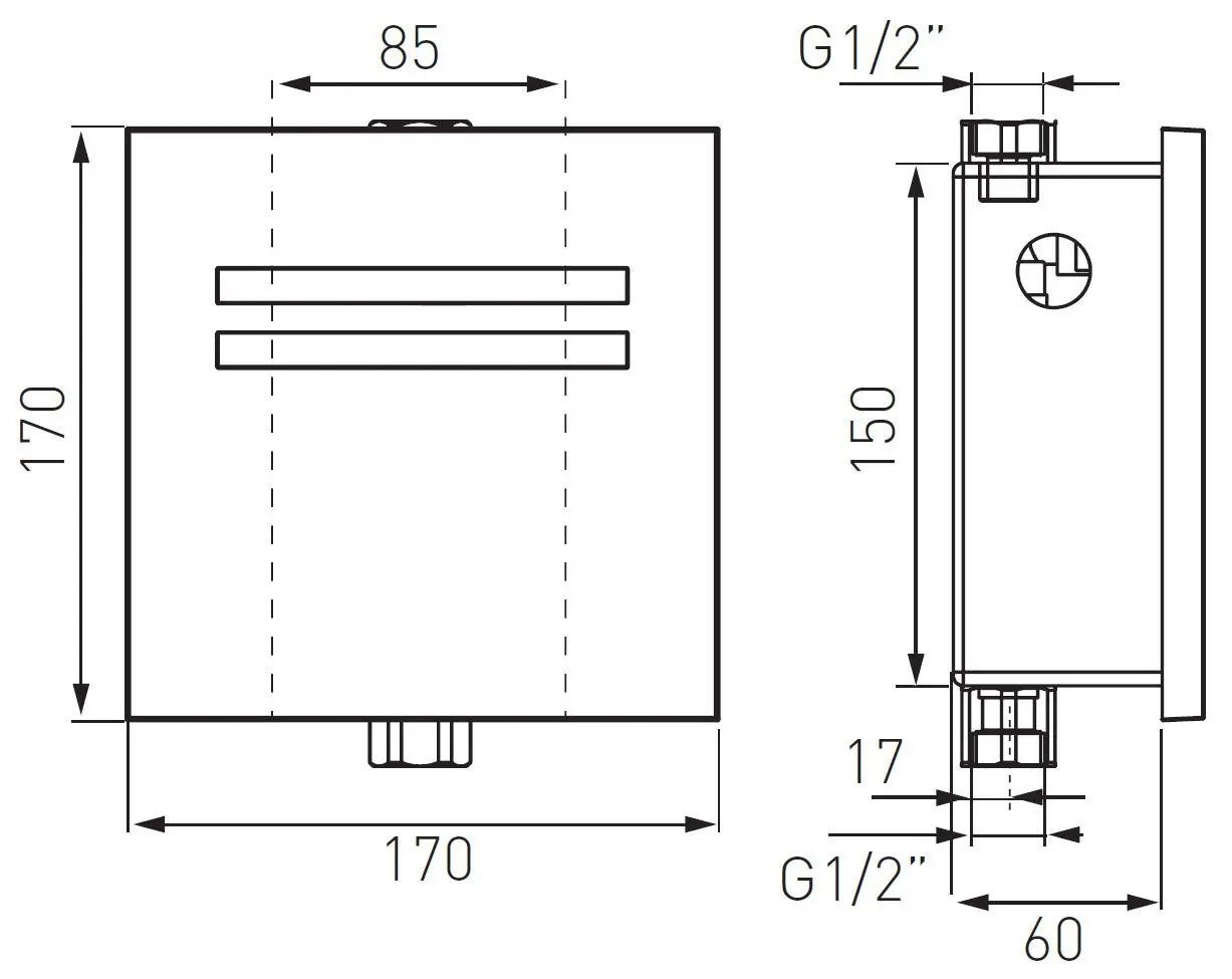 Robinet pentru pisoar Ferro Sensor Zephyr BBB201 (Chrome)