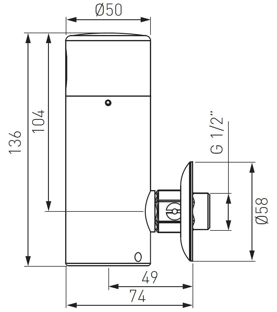 Robinet pentru pisoar Ferro Sensor Zephyr BBB211 (Chrome) - 2