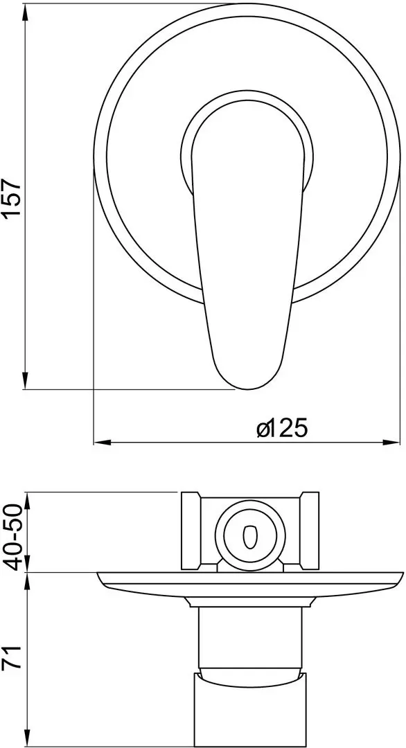 Baterie pentru dus Ferro Smart 98050.0 (Chrome) - 2