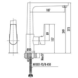 Baterie pentru chiuveta Creavit Sharp SR8500 (Chrome) Thumb