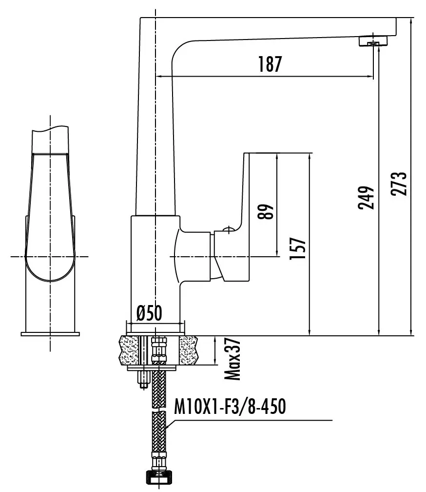Baterie pentru chiuveta Creavit Sharp SR8500 (Chrome) - 2