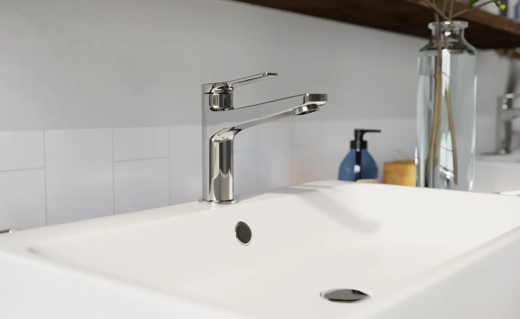 Baterie pentru lavoar Ferro Stratos BSC2 (Chrome)