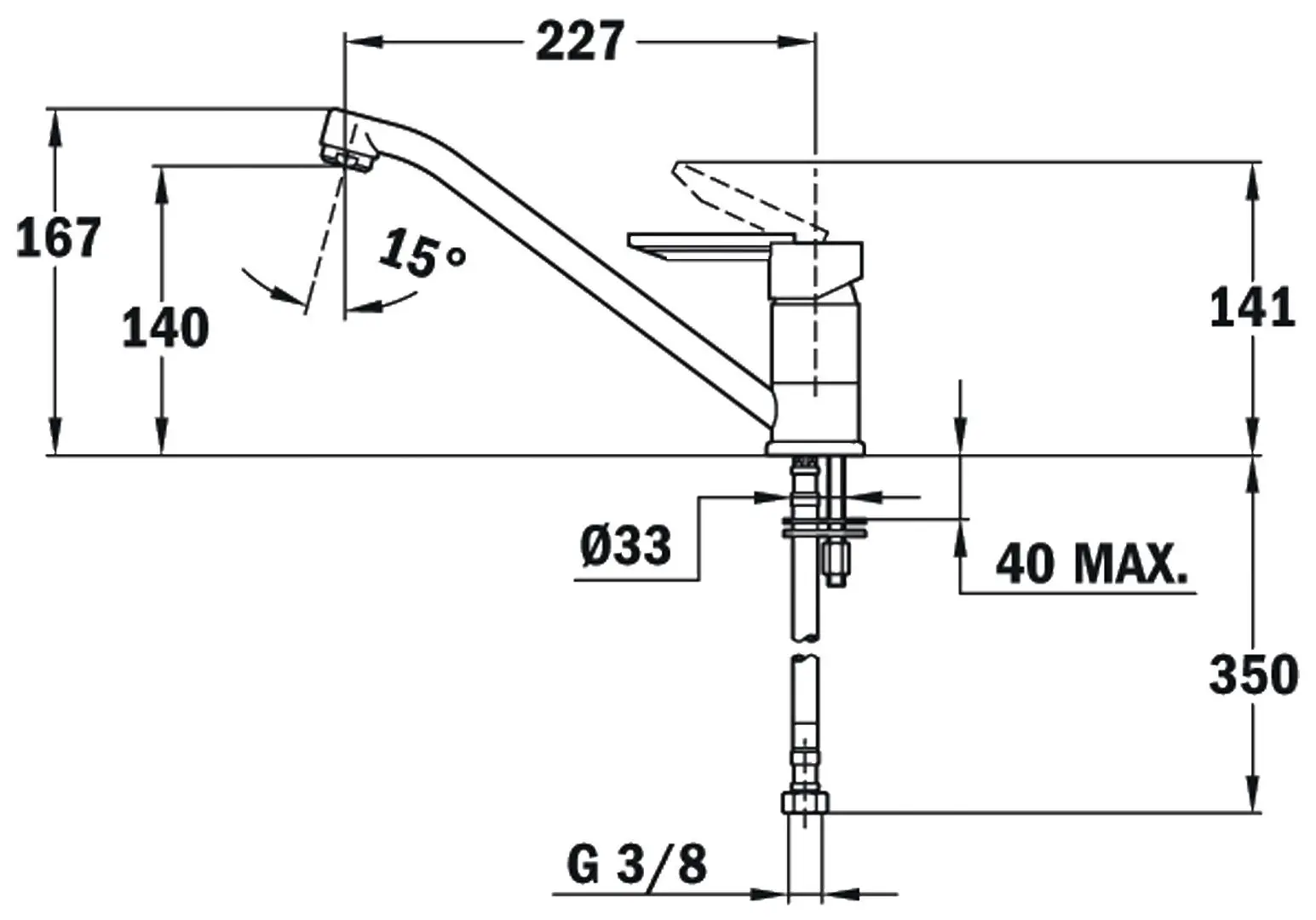 Baterie pentru chiuveta Teka ML (Chrome) - 2