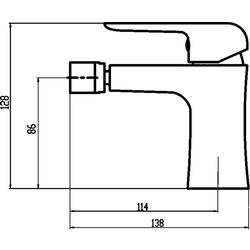 Baterie pentru bideu Ferro Tina 38011.5 (Black) Thumb
