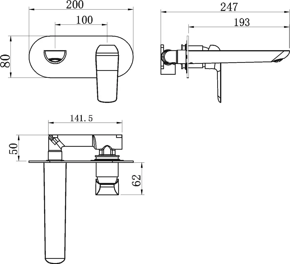 Смеситель для умывальника Ferro Tina 38200.1 (White/Chrome) - 2