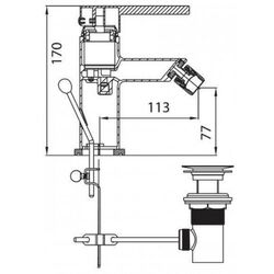 Смеситель для биде Ferro Torino BRT6 (Chrome) Thumb